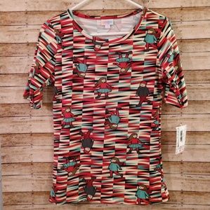 2/$10 LuLaRoe Gigi Tee Ice Skating Small